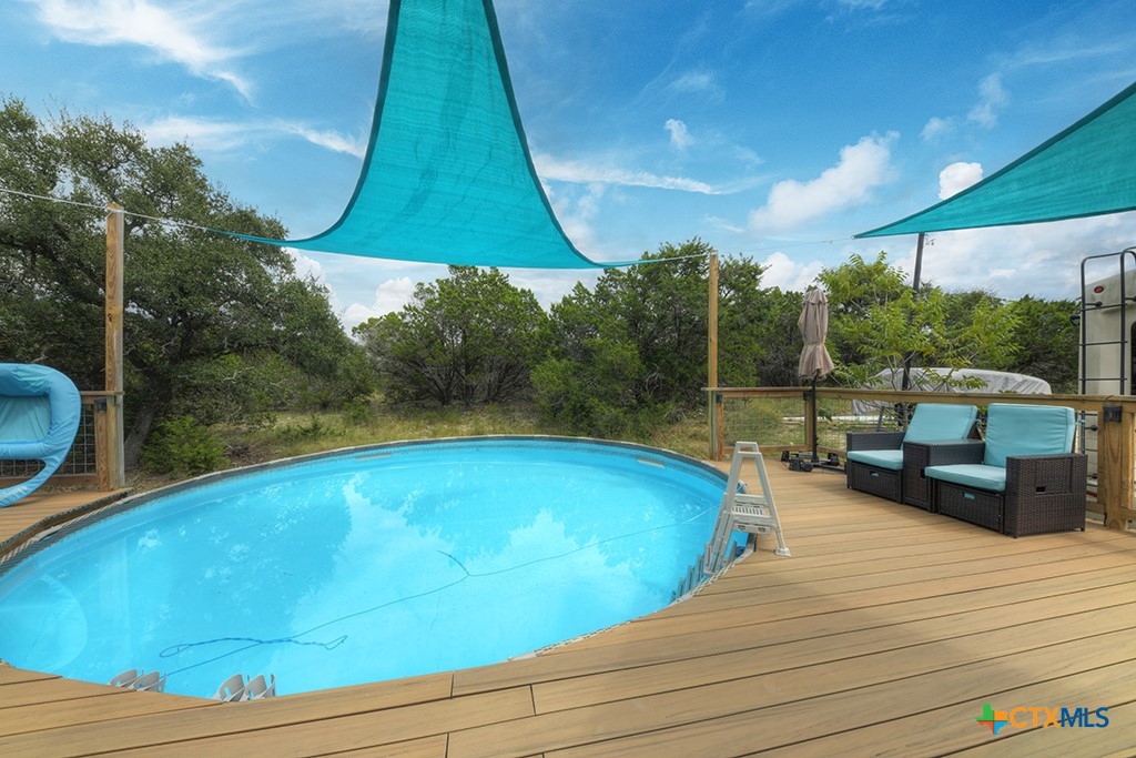 861 Rutherford Fischer, TX 78623 - Photo 17 of 38 Above ground pool added in 2023.