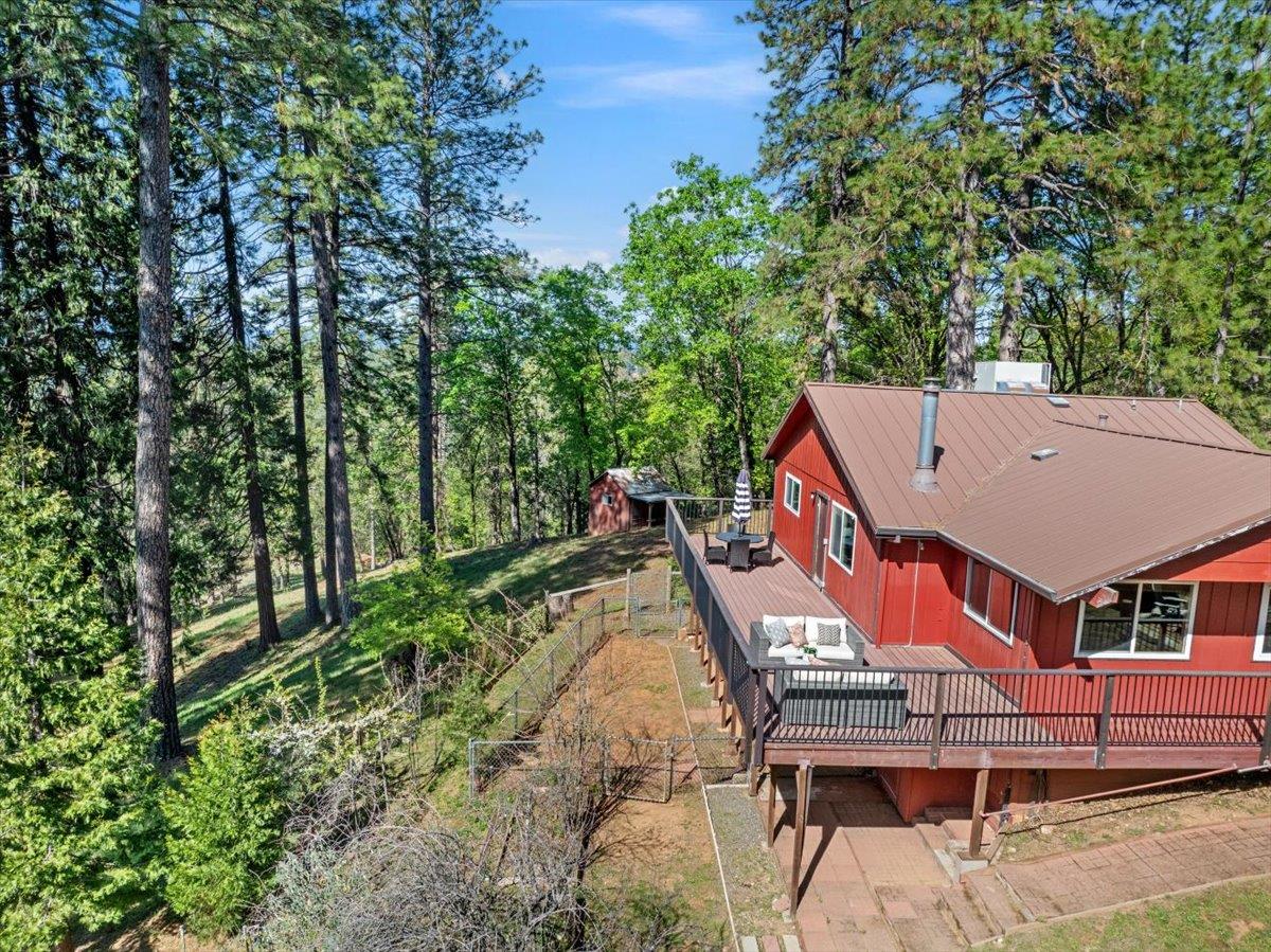 21465 Mason Road Colfax, CA 95713 - Photo 17 of 33 an aerial view of a house with swimming pool and sitting space