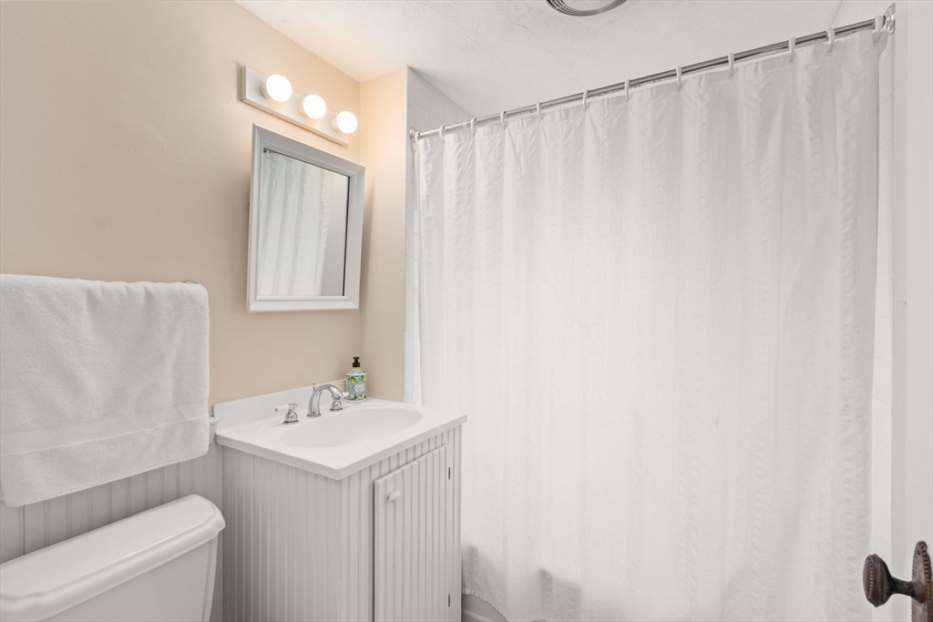 167 Court Street Dedham, MA 02026 - Photo 31 of 42 a bathroom with a sink a toilet and a mirror