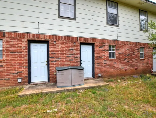 a backyard of a house