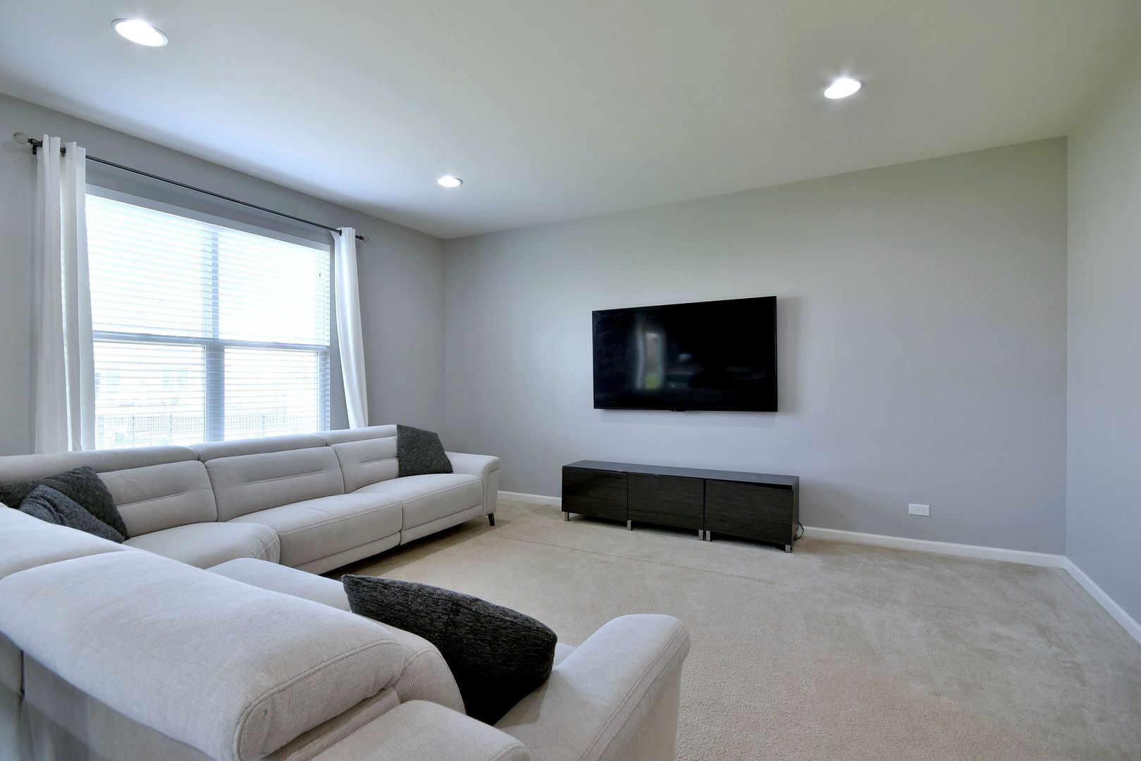 168 Reston Lane Gilberts, IL 60136 - Photo 19 of 43 a living room with furniture and a flat screen tv