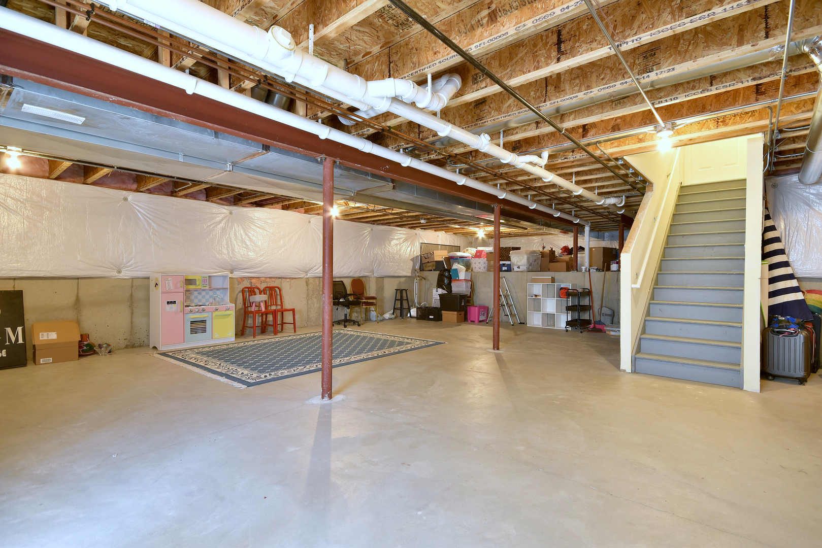 168 Reston Lane Gilberts, IL 60136 - Photo 37 of 43 a view of a garage with wooden floor