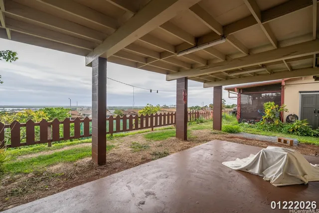 a view of a room with porch and garden