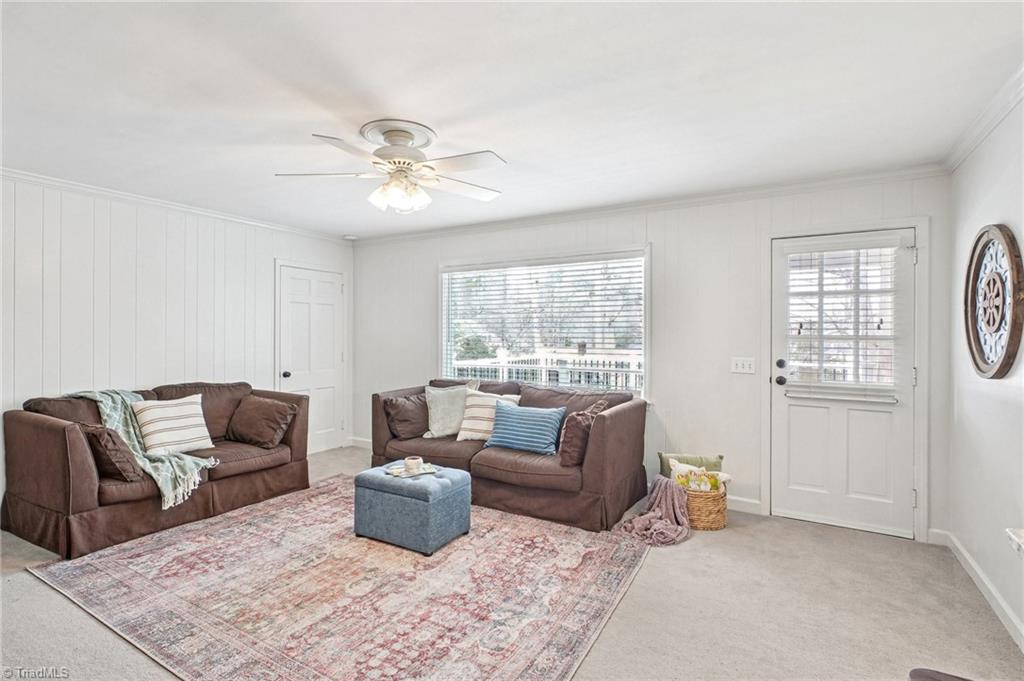 1412 Hobbs Road Greensboro, NC 27408 - Photo 22 of 47 Door leads to beautiful Deck