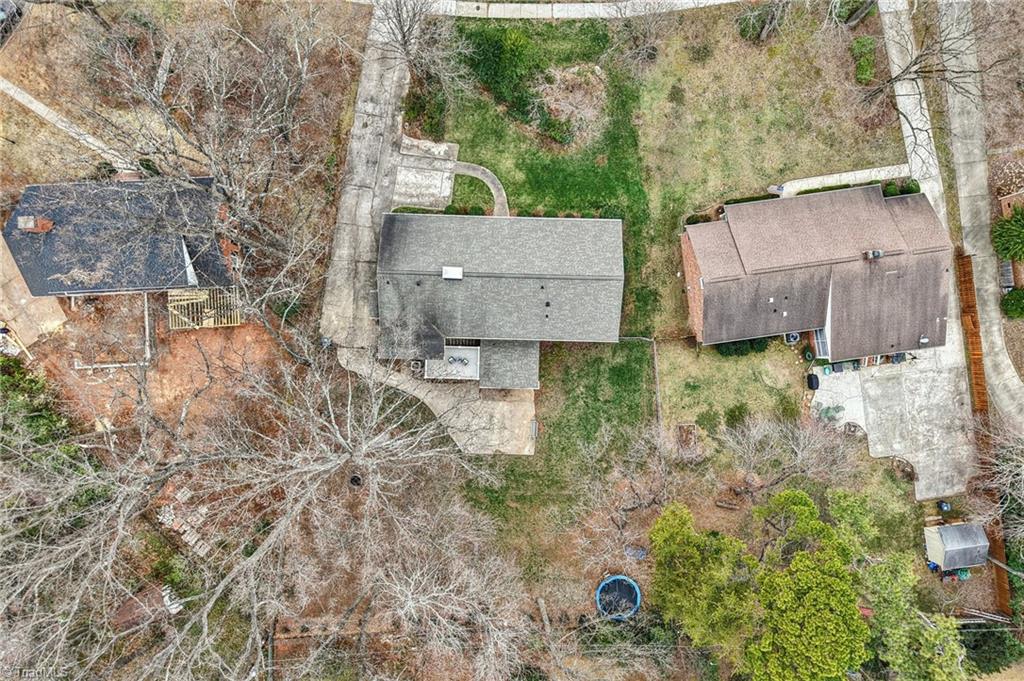 1412 Hobbs Road Greensboro, NC 27408 - Photo 44 of 47 Aerial view shows all the ample Parking space