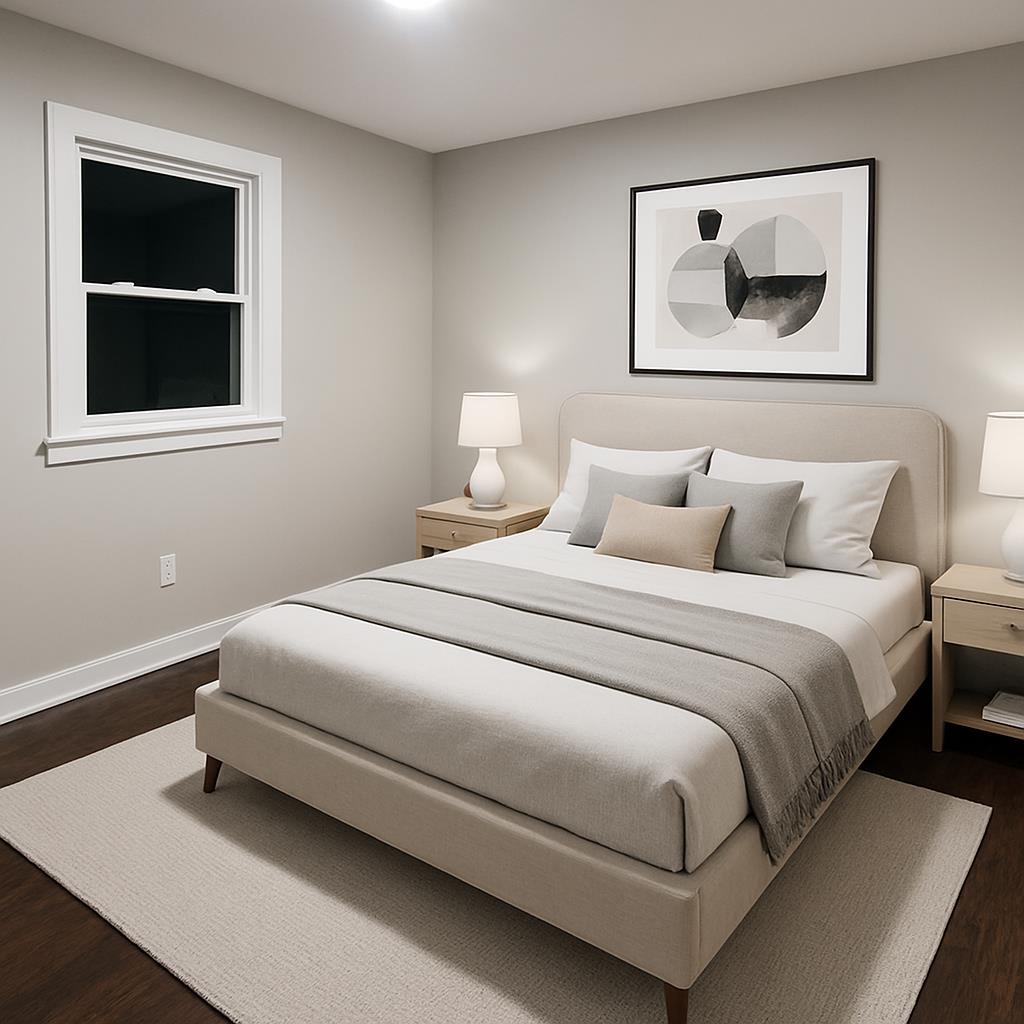 8645 Loomis Road Bartlett, TN 38002 - Photo 3 of 15 a bedroom with a bed and a painting on the wall