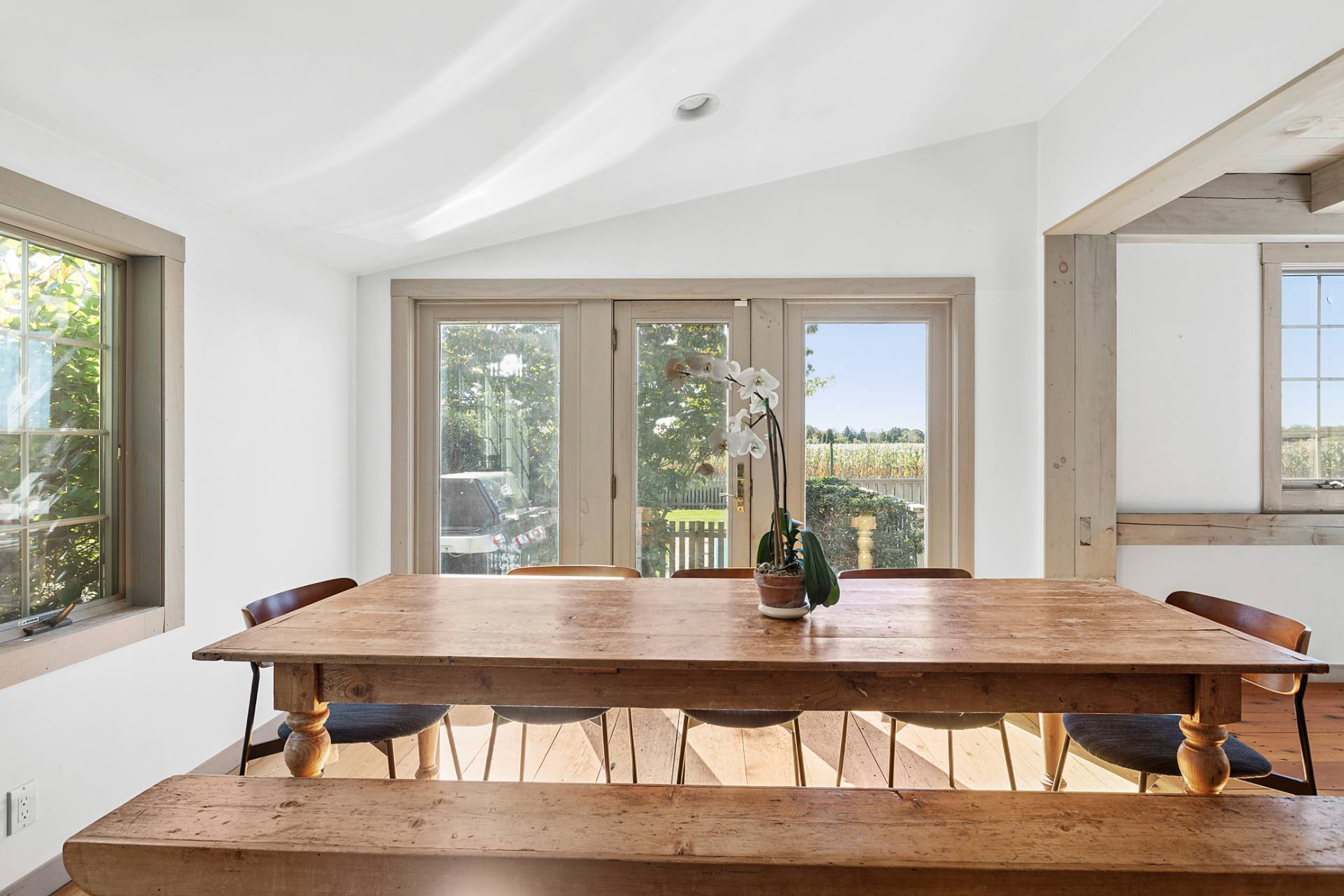 178 Sayre's Path Wainscott, NY 11975 - Photo 13 of 32 a view of a dining room with furniture window and outside view