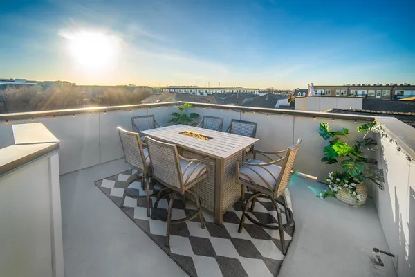 a view of a roof deck