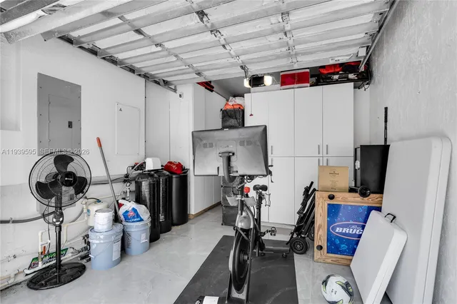 a view of a storage and utility room