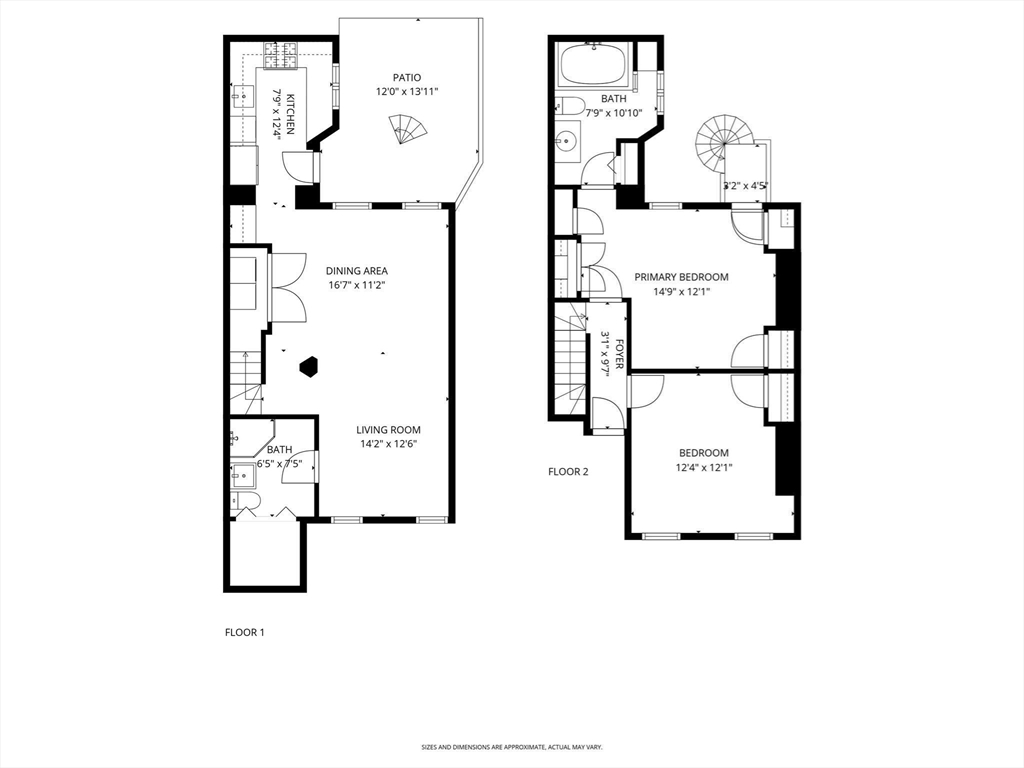 18 Melrose Street, Unit 1 Boston, MA 02116 - Photo 24 of 24 a picture of a floor plan