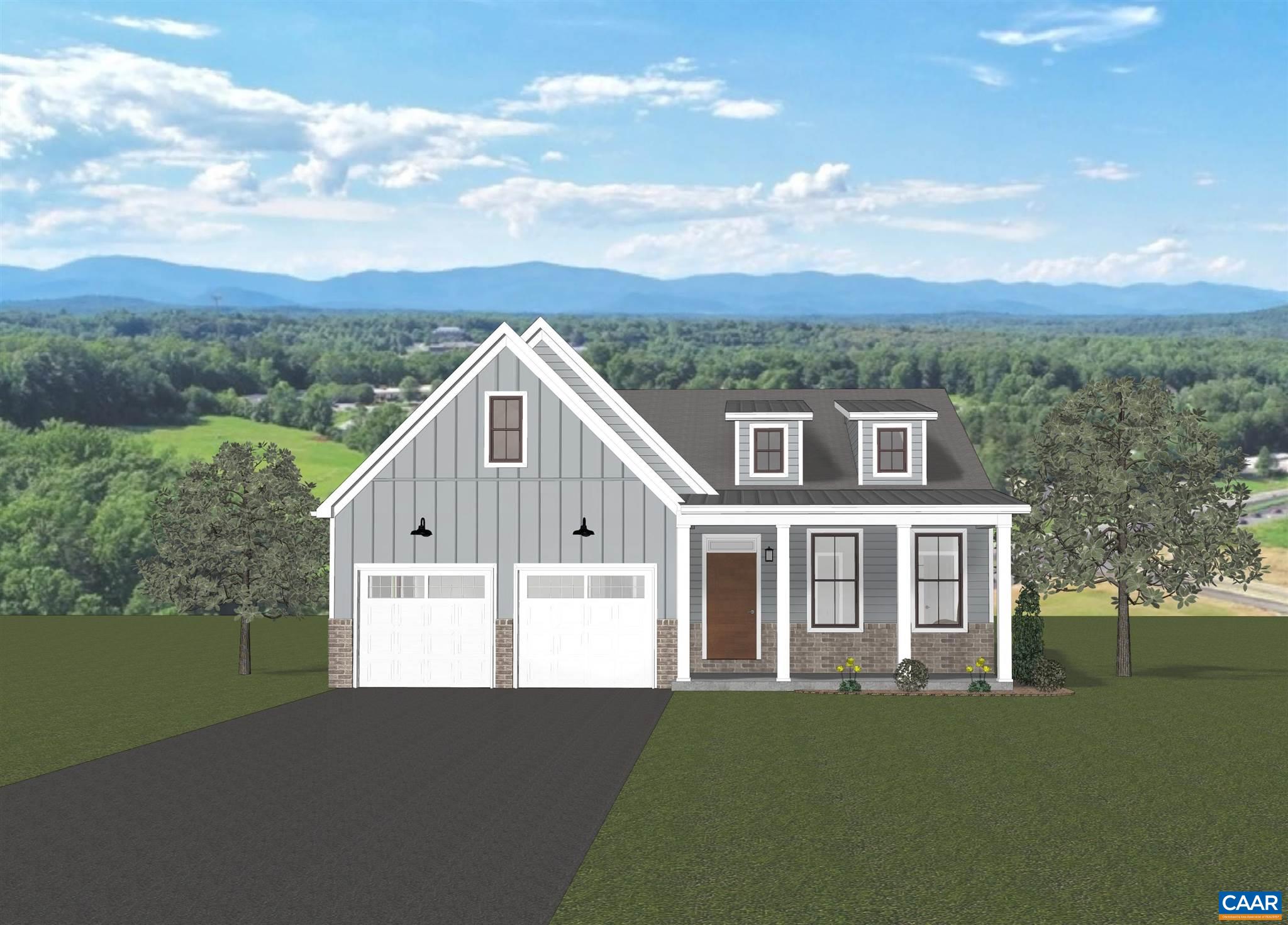 2 B Corsham Street Crozet, VA 22932 - Photo 16 of 19 a view of house with a big yard