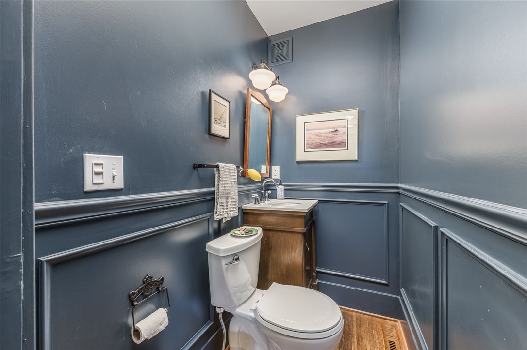 55 Elm Drive Rochester, NY 14609 - Photo 12 of 31 Remodeled first floor Powder Room conveniently located off the Kitchen