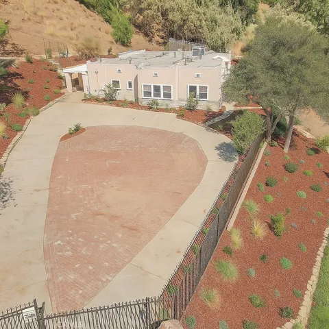 a view of swimming pool with an outdoor space