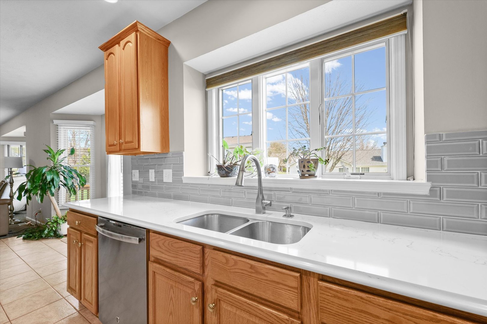3908 Turnberry Drive Champaign, IL 61822 - Photo 14 of 49 a kitchen with sink and large window