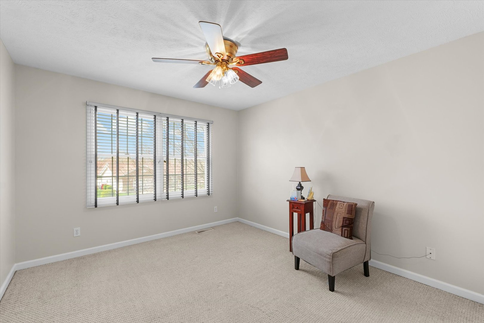 3908 Turnberry Drive Champaign, IL 61822 - Photo 34 of 49 an empty room with windows and fan