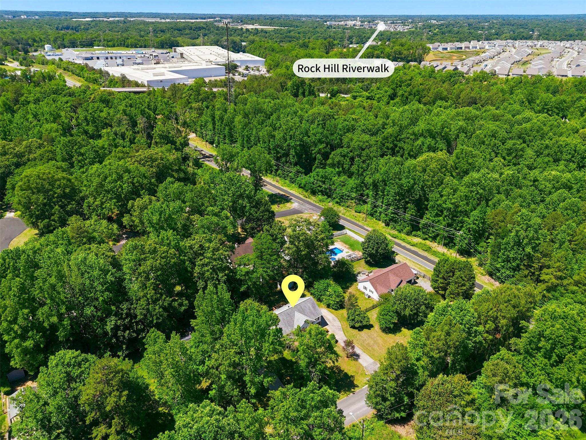 913 Pleasant Ridge Road Fort Mill, SC 29715 - Photo 39 of 40 a view of a city with lots of trees and houses