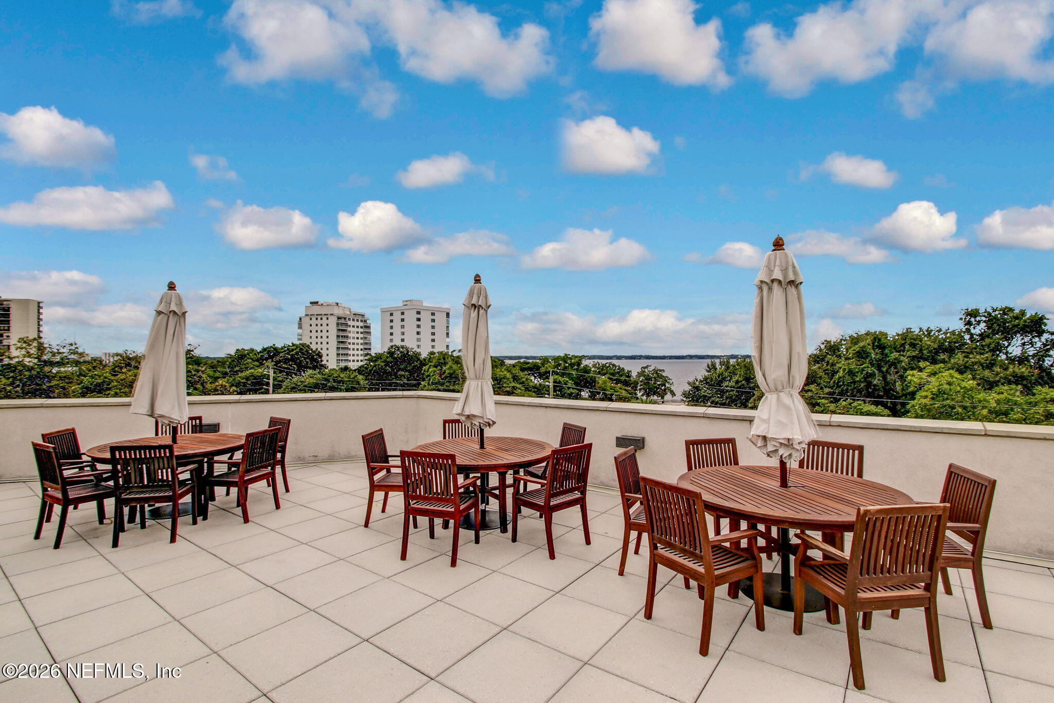 1661 Riverside Avenue, Unit 410 Jacksonville, FL 32204 - Photo 53 of 54 a view of an outdoor space with furniture and garden view