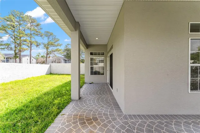 a view of porch with seating space