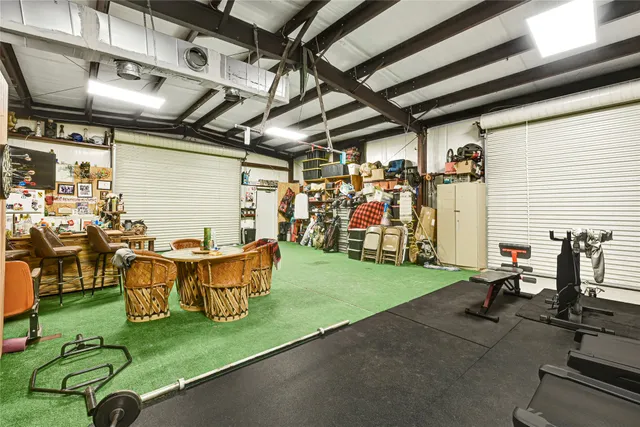 a view of a chairs in a patio