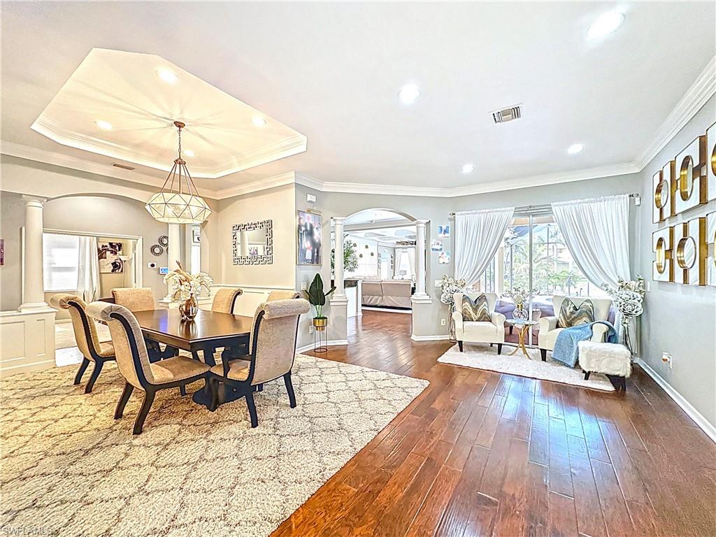 3032 Via Rialto Street Fort Myers, FL 33905 - Photo 5 of 26 a view of a dining room with furniture window and wooden floor