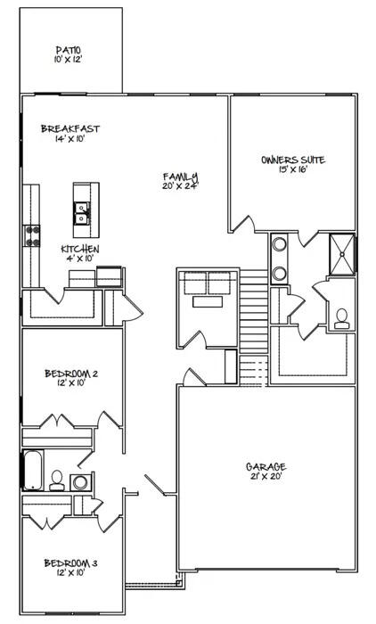 Tbd Tbd Peach Lane Edgefield, SC 29824 - Photo 11 of 11 Waycross Floor Plan