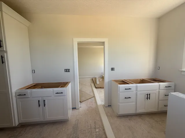 a room with storage and utility