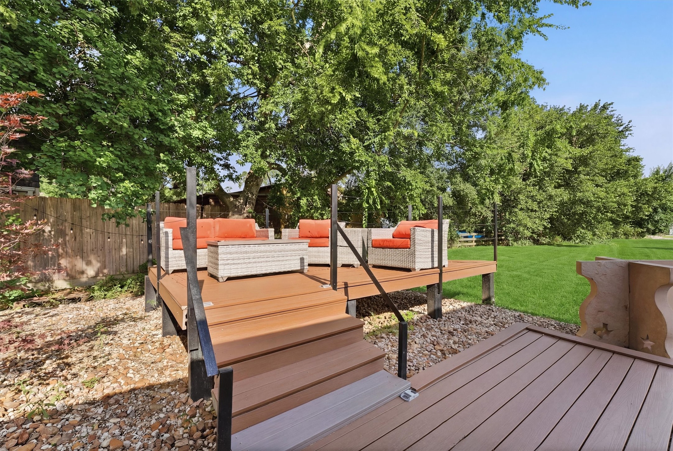 23210 Willowcreek Stables Road Spring, TX 77389 - Photo 41 of 45 Additional steel-framed composite party deck behind the barn.