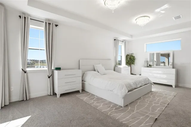 a view of a city with an ocean view