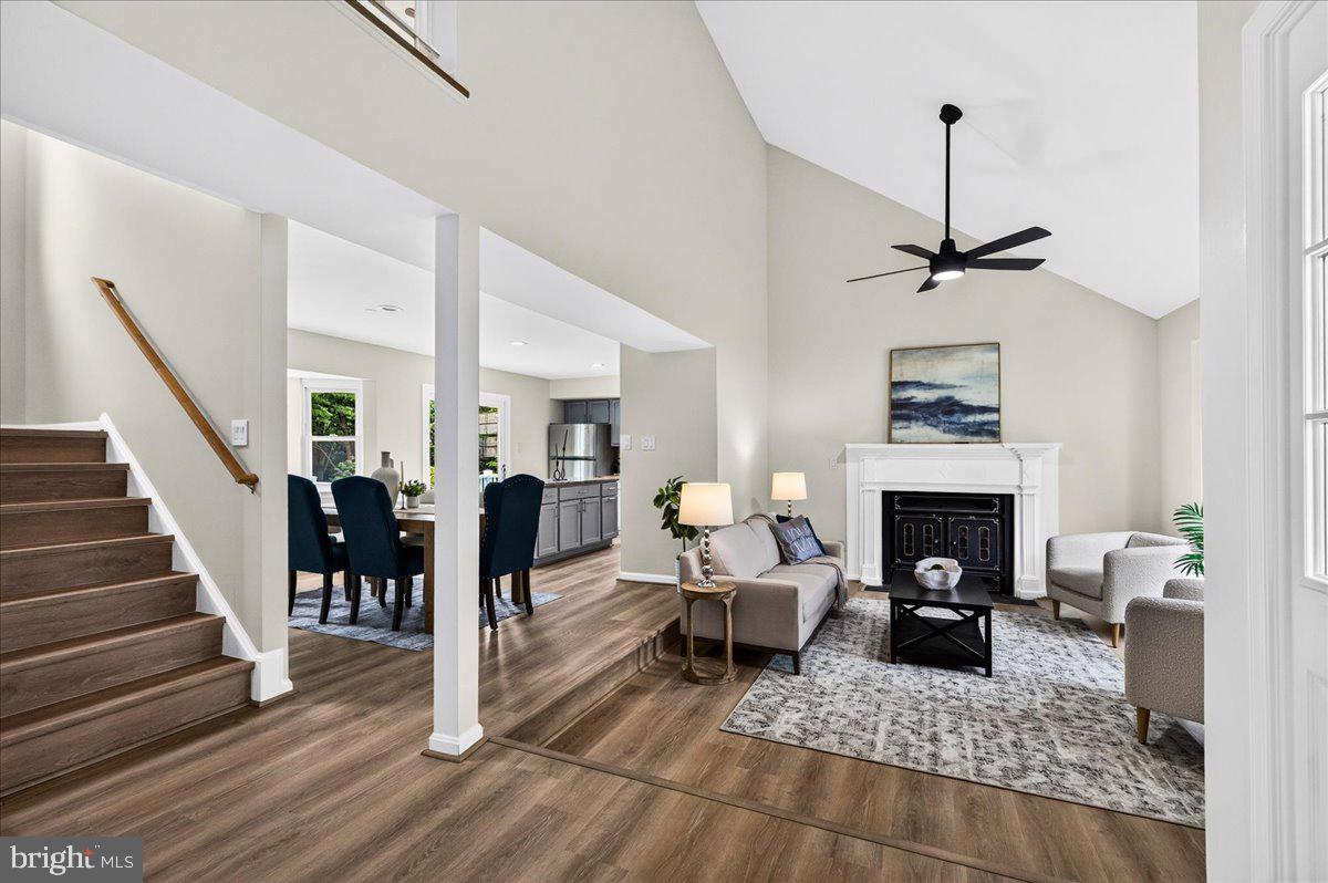 11057 Bishopsgate Court Reston, VA 20194 - Photo 15 of 72 Sunken Living Area with Wood Burning Fireplace