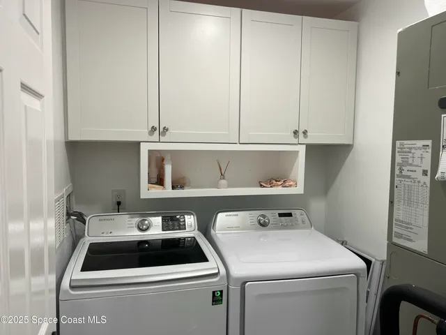 a room with storage and utility