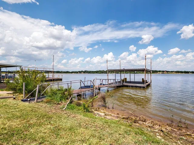 a view of an ocean with boats