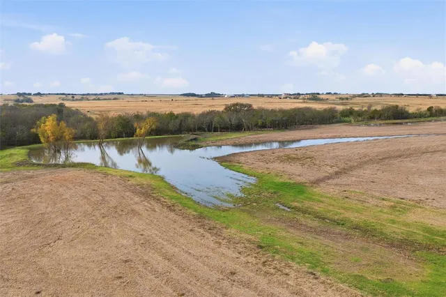a view of a lake with a mountain in the back