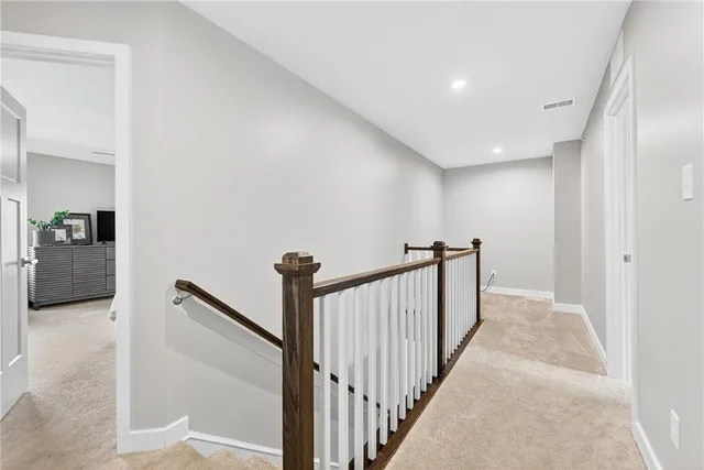 a view of a hallway with a hallway