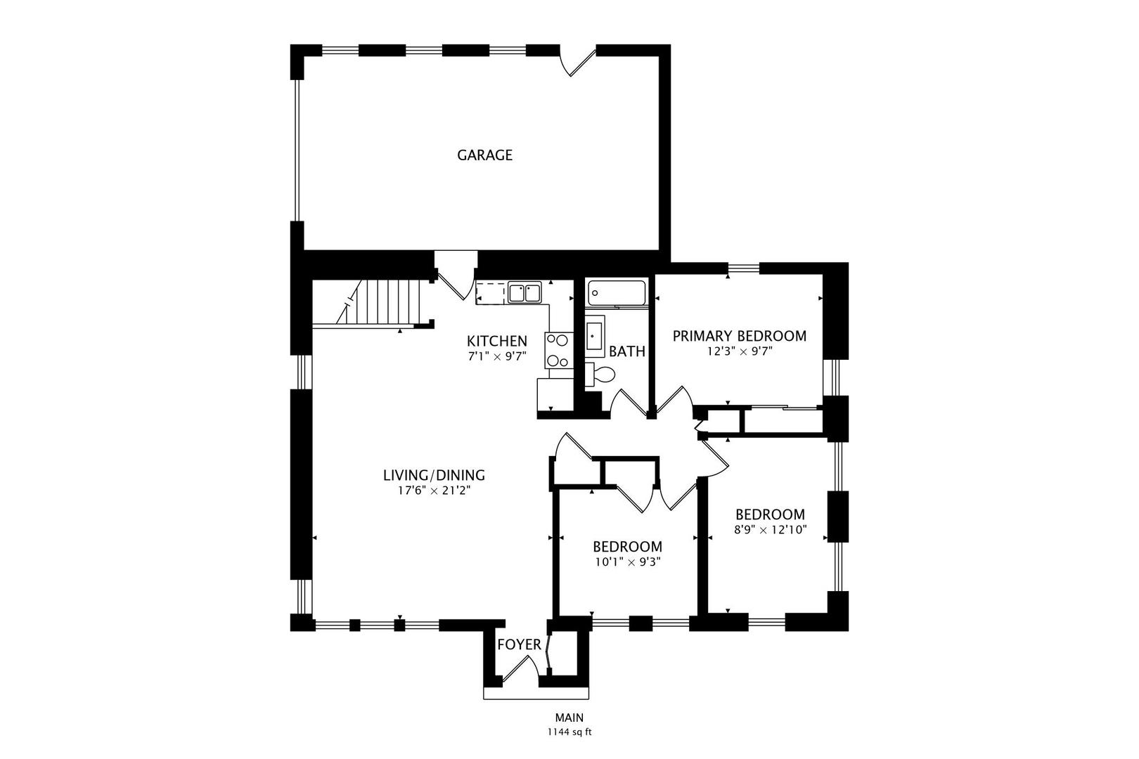 1022 Whitfield Road Northbrook, IL 60062 - Photo 29 of 29 a picture of a bench in front of a door