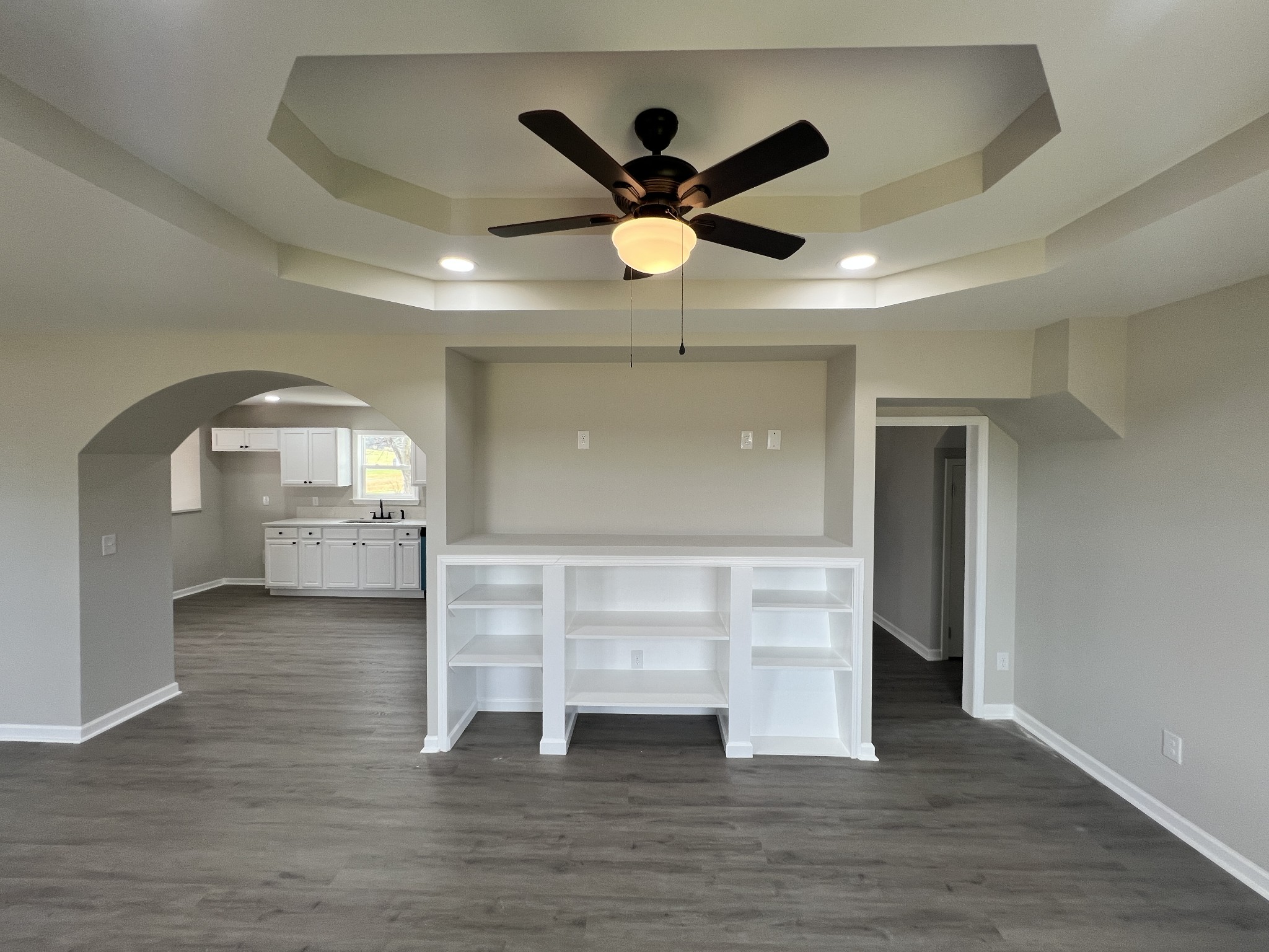 5890 Cainsville Road Lebanon, TN 37090 - Photo 9 of 59 a view of empty room with wooden floor and fan