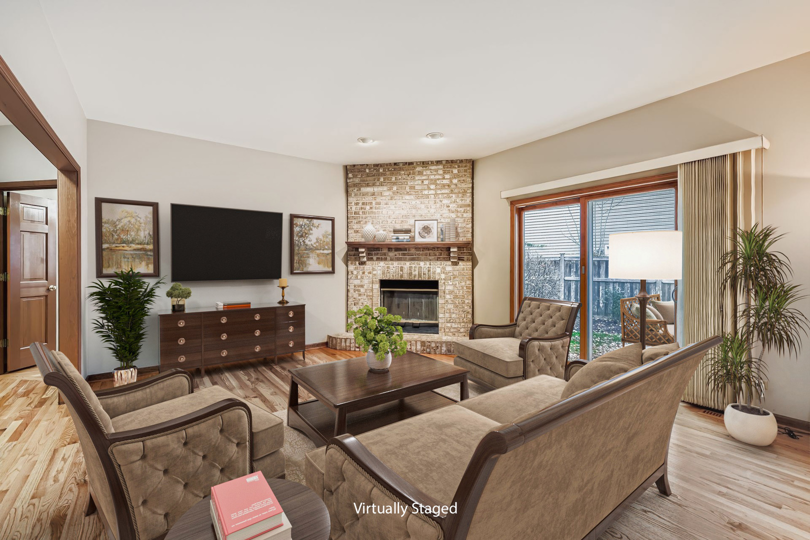 845 Harmon Boulevard Hoffman Estates, IL 60169 - Photo 11 of 33 a living room with furniture and a flat screen tv