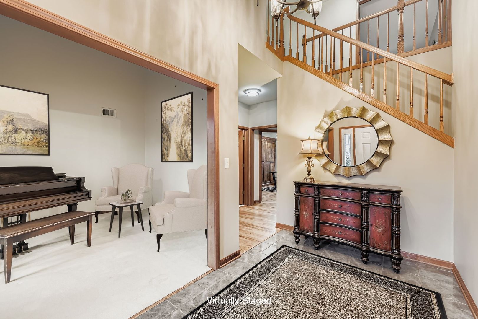 845 Harmon Boulevard Hoffman Estates, IL 60169 - Photo 2 of 33 a view of an entryway with wooden floor and a front door