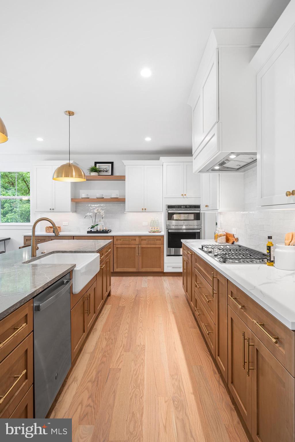 1815 Lot 1s Yost Road Blue Bell, PA 19422 - Photo 47 of 56 a large kitchen with stainless steel appliances granite countertop a stove a sink dishwasher and a oven