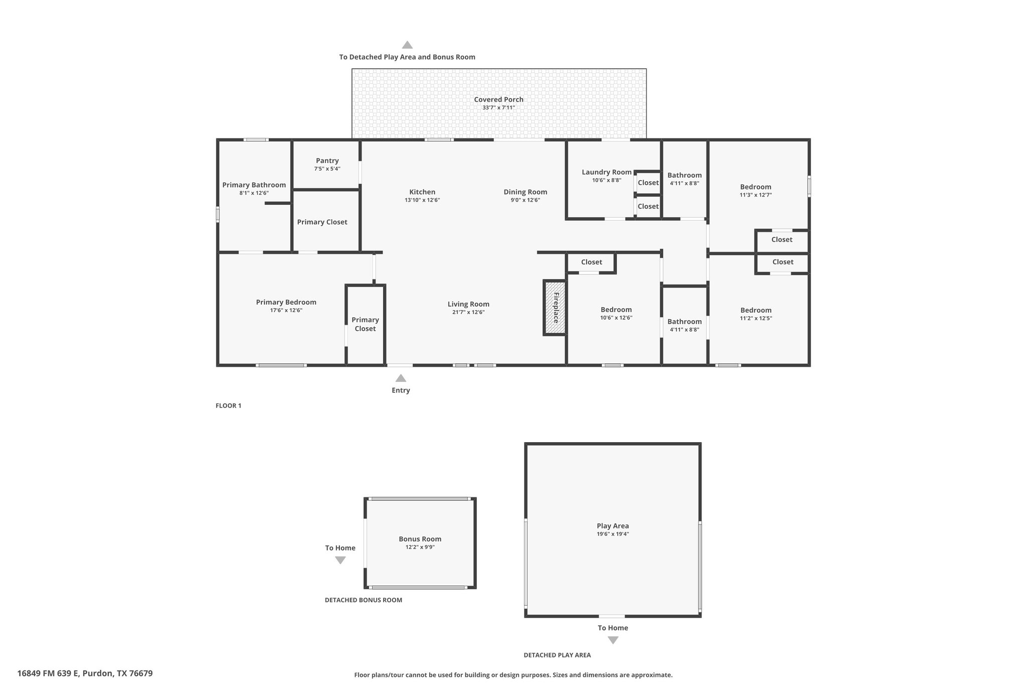 16857 Fm 639 Road East Purdon, TX 76679 - Photo 37 of 38 View of property floor plan