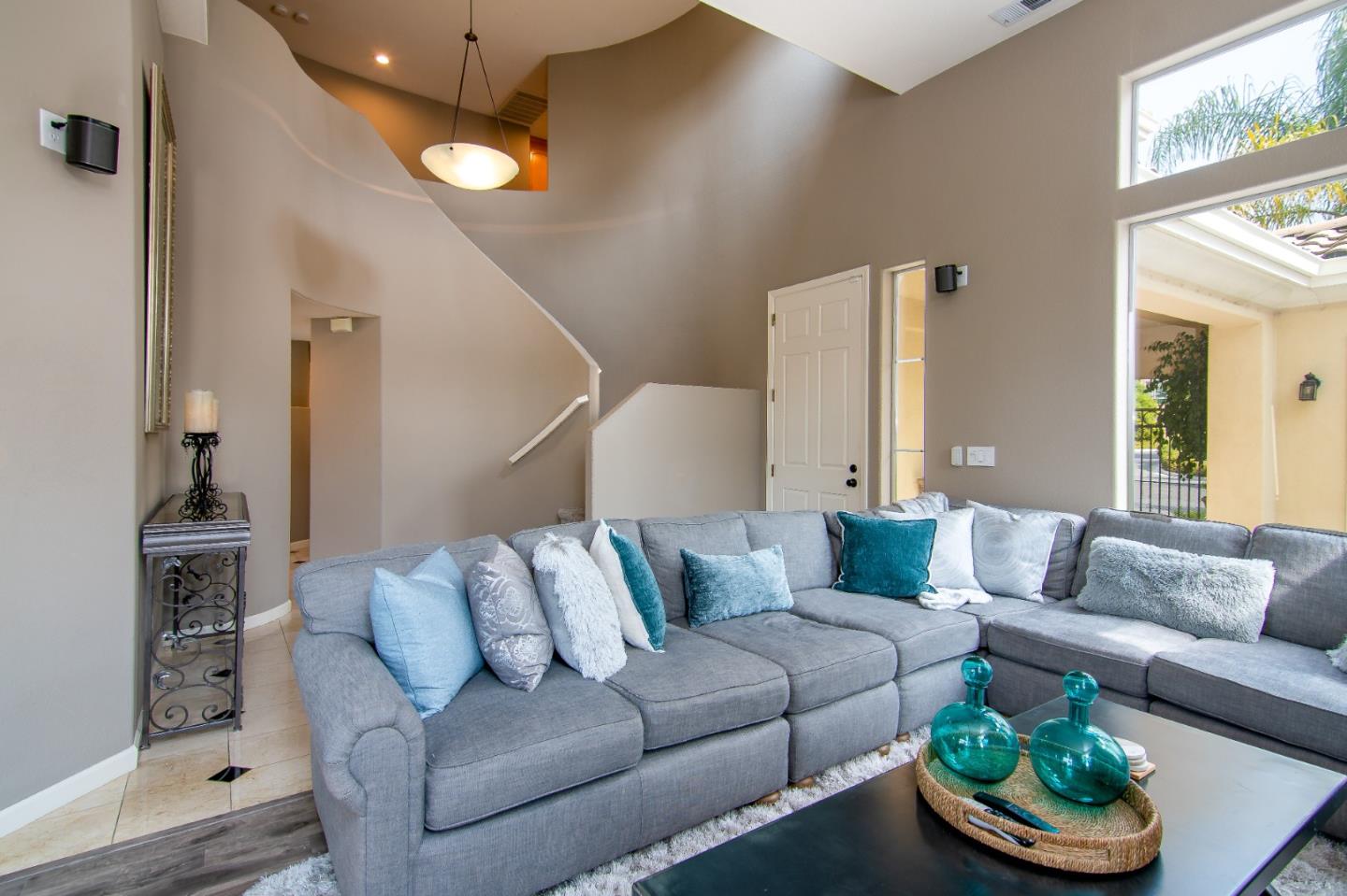 5871 Killarney Circle San Jose, CA 95138 - Photo 6 of 33 a living room with furniture and a fireplace