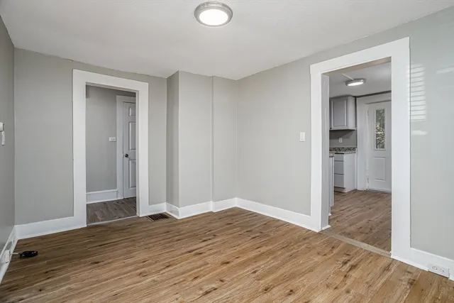 wooden floor in an empty room with wooden floor