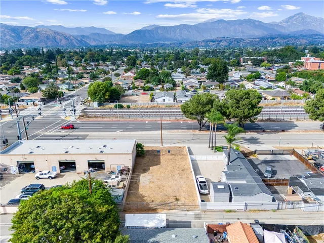 a view of city and mountain