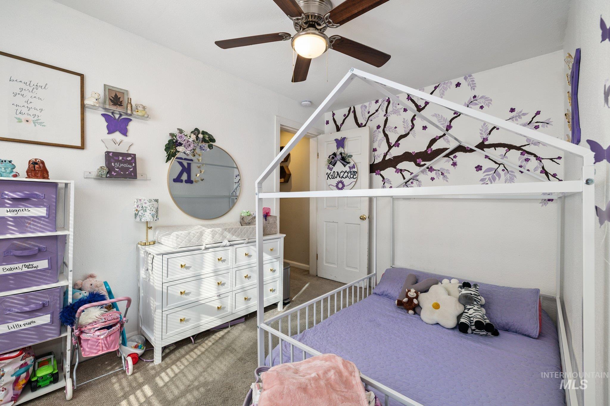 1504 2nd Street North Nampa, ID 83687 - Photo 19 of 29 Bedroom with carpet floors and a ceiling fan