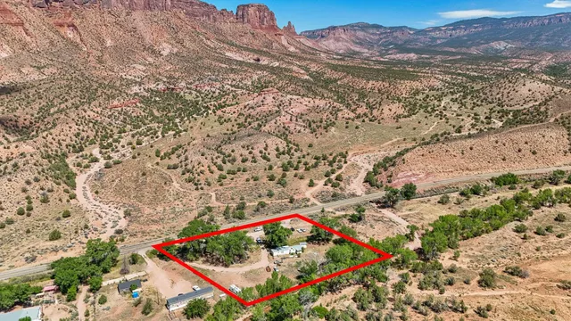 a view of an outdoor space with mountain view