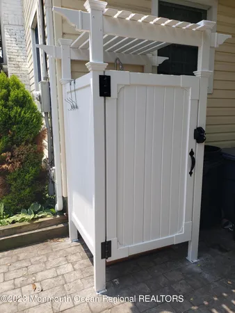 a view of a door
