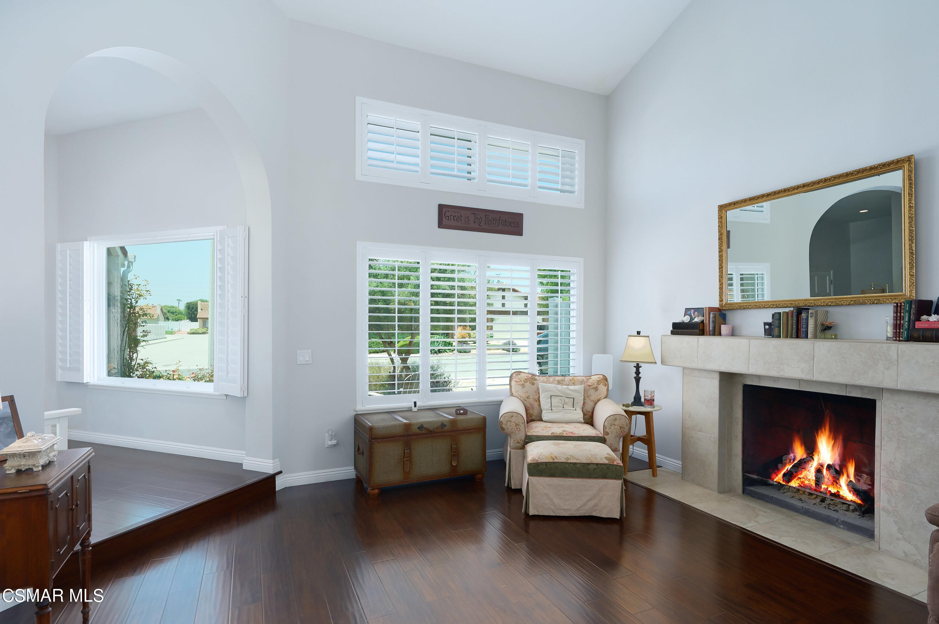 4798 Talmadge Road Moorpark, CA 93021 - Photo 12 of 65 a living room with furniture and a fireplace