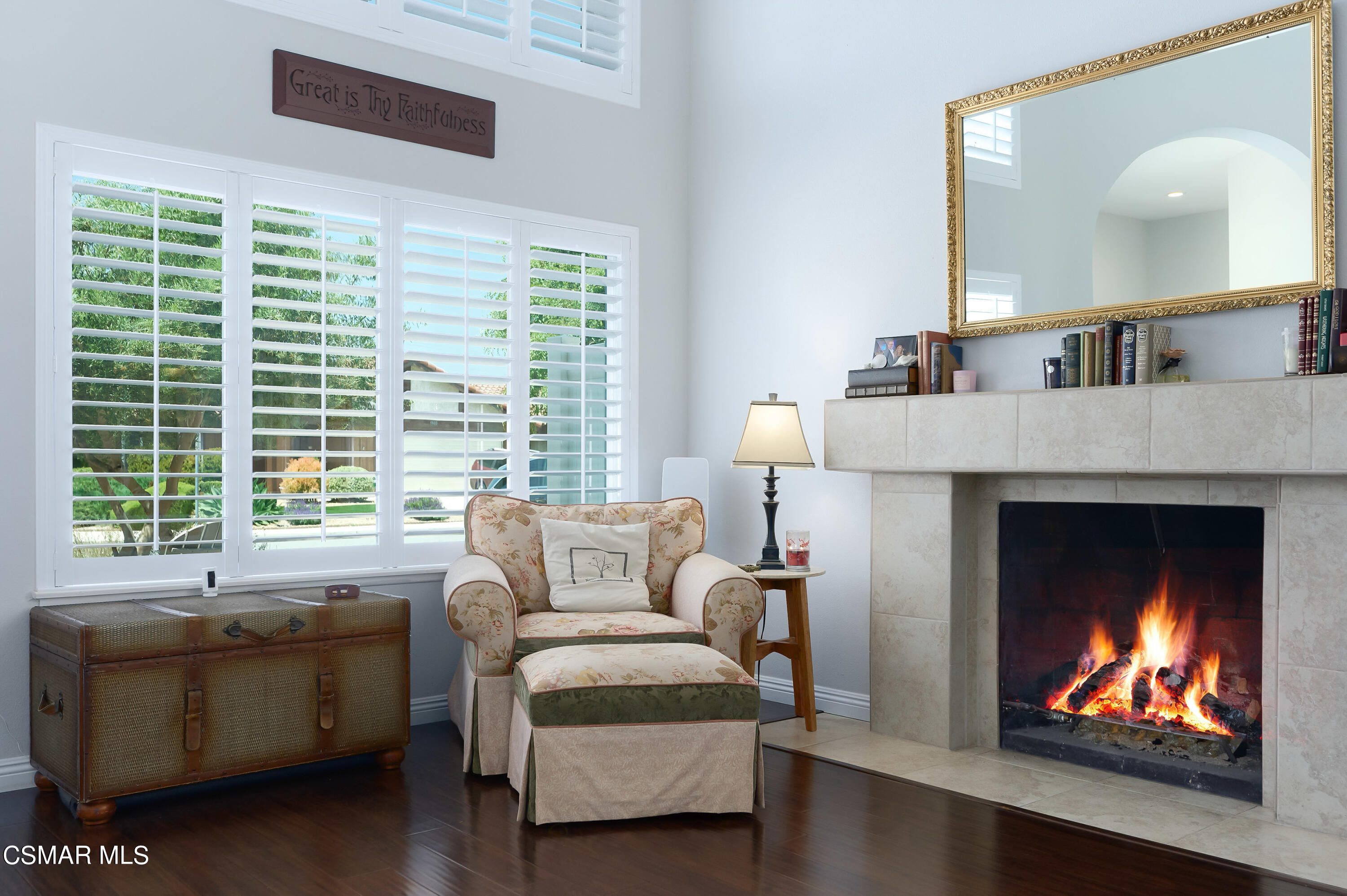 4798 Talmadge Road Moorpark, CA 93021 - Photo 13 of 65 a living room with furniture and a fireplace