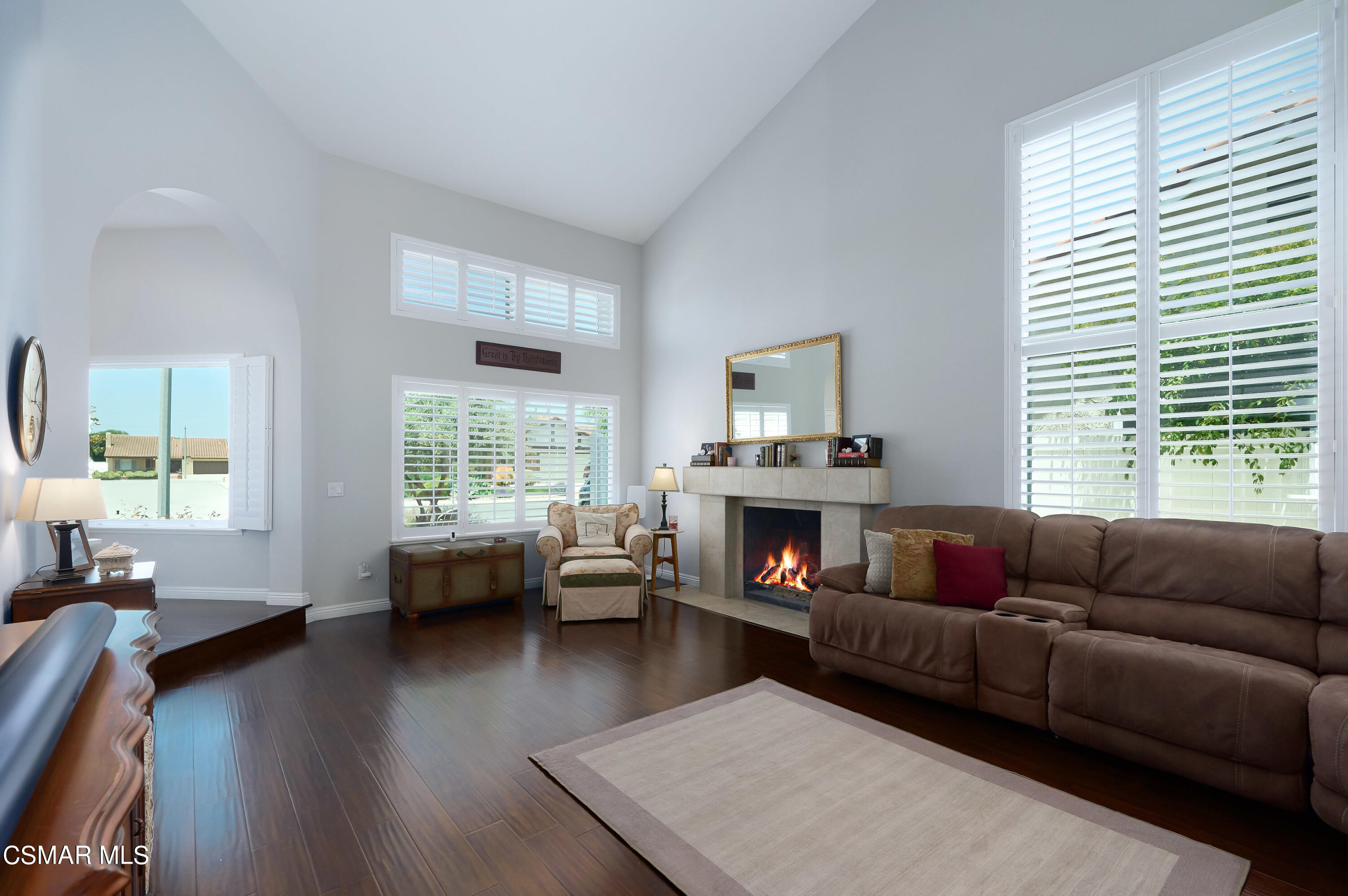 4798 Talmadge Road Moorpark, CA 93021 - Photo 15 of 65 a living room with furniture and a fireplace