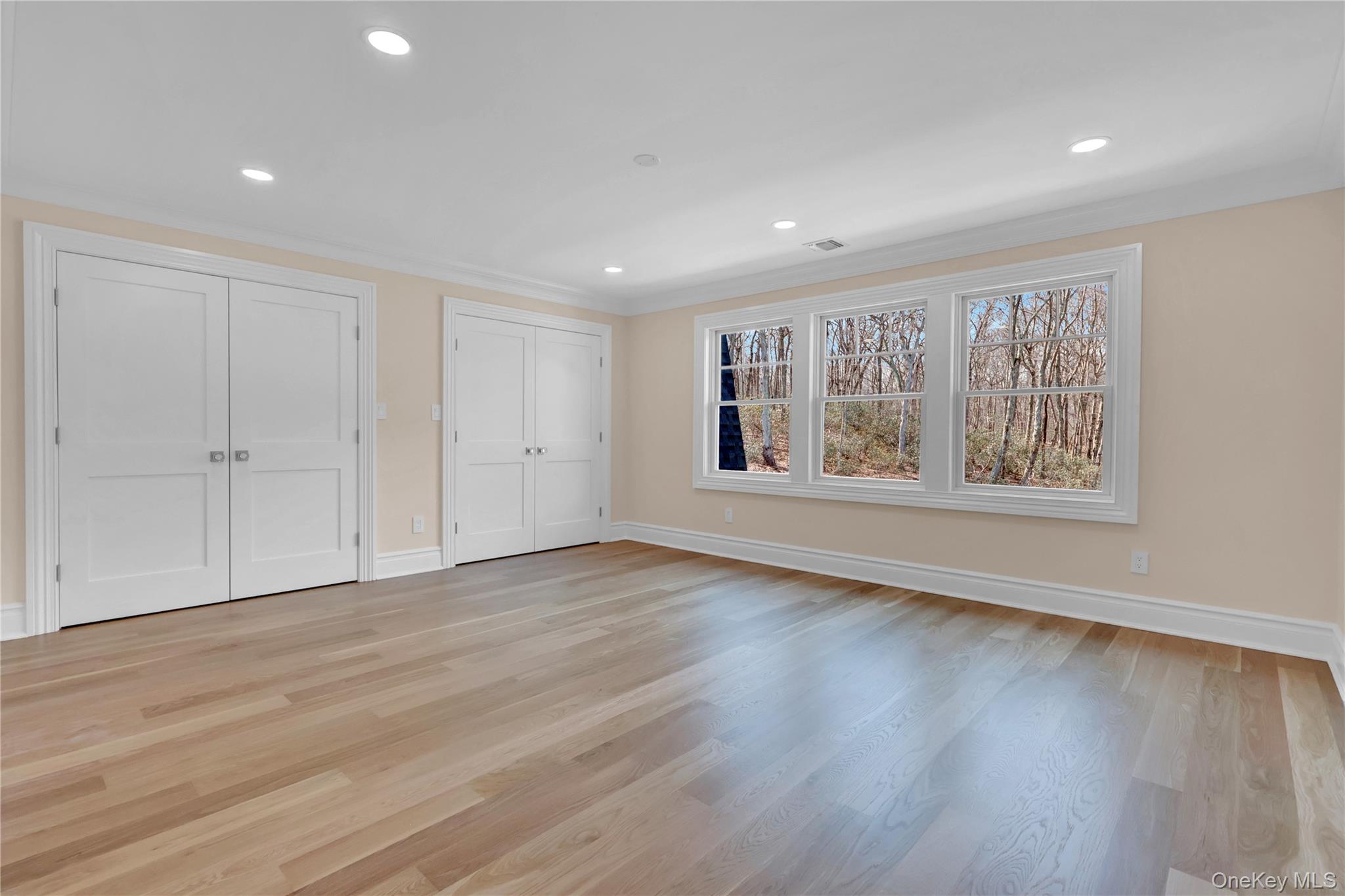541 Split Rock Road Syosset, NY 11791 - Photo 40 of 50 a view of an empty room with wooden floor and a window