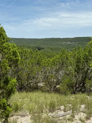 a view of a road with a yard